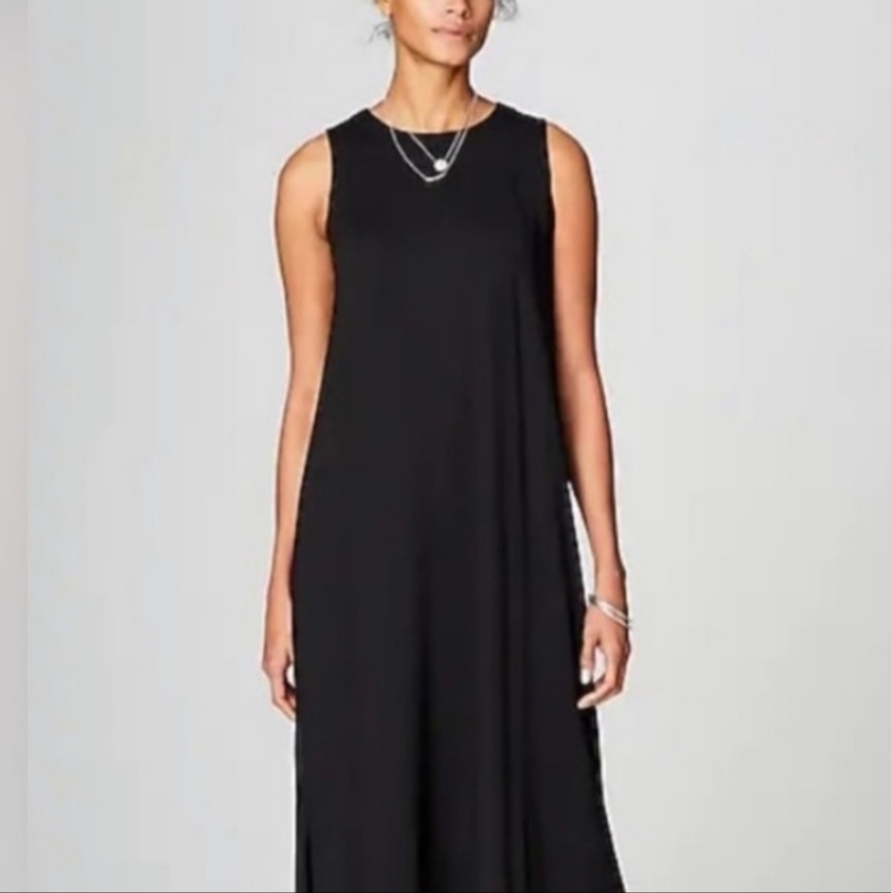 NEW J. JILL WEAREVER COLLECTION BLACK SLEEVELESS MAXI DRESS SIZE 4X